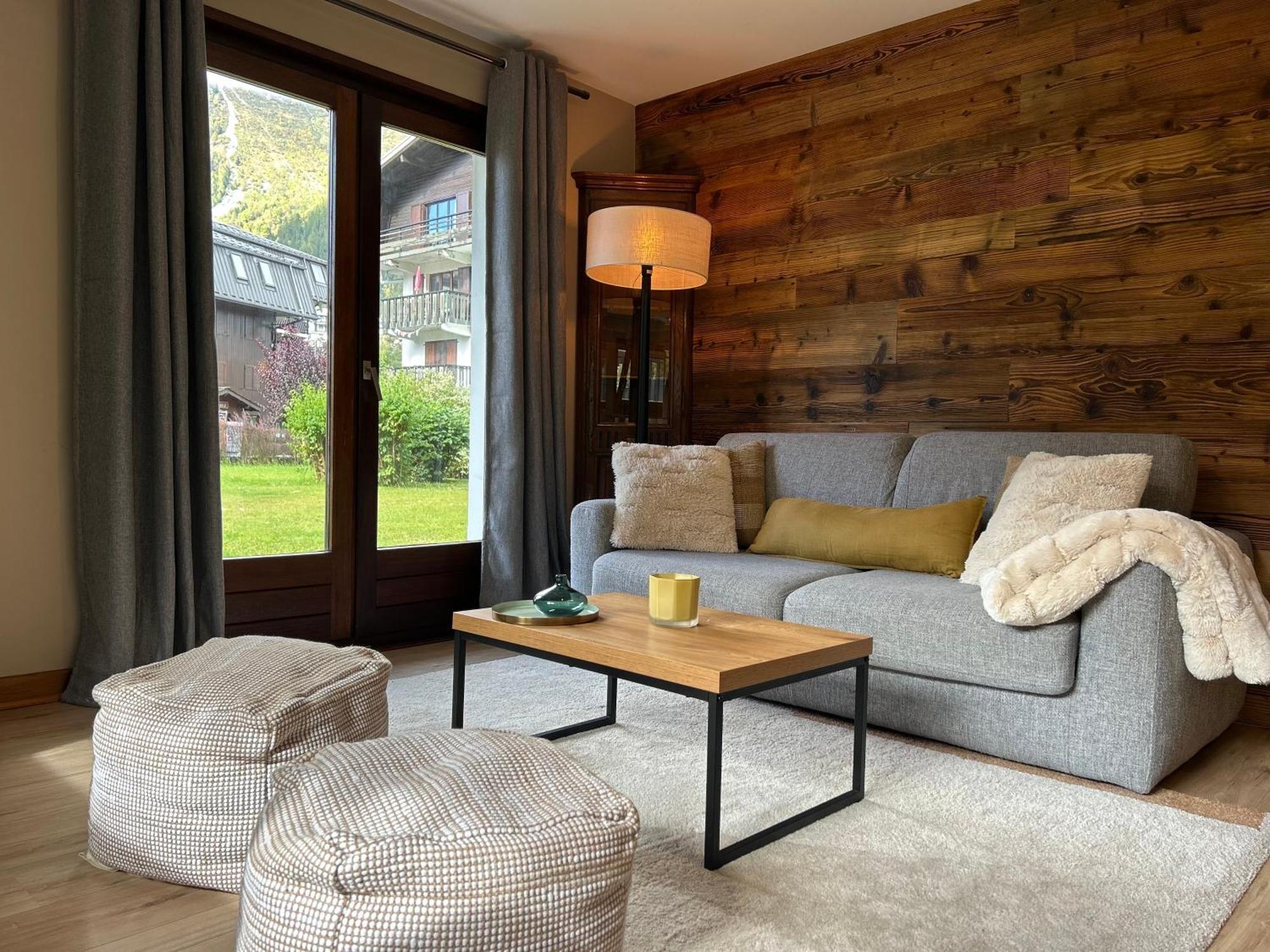 Appartement Style Chalet Avec Grande Terrasse Et Parking Prive Chamonix Exterior foto